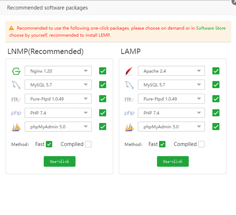 Reinstall Cannot start panel - aaPanel - Hosting control panel. One-click  LAMP/LEMP.