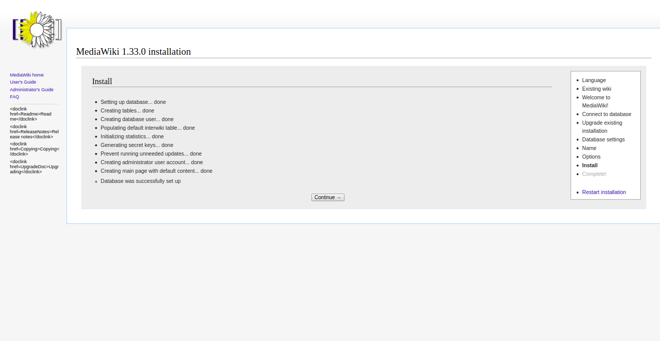 mediawiki-installation-continue