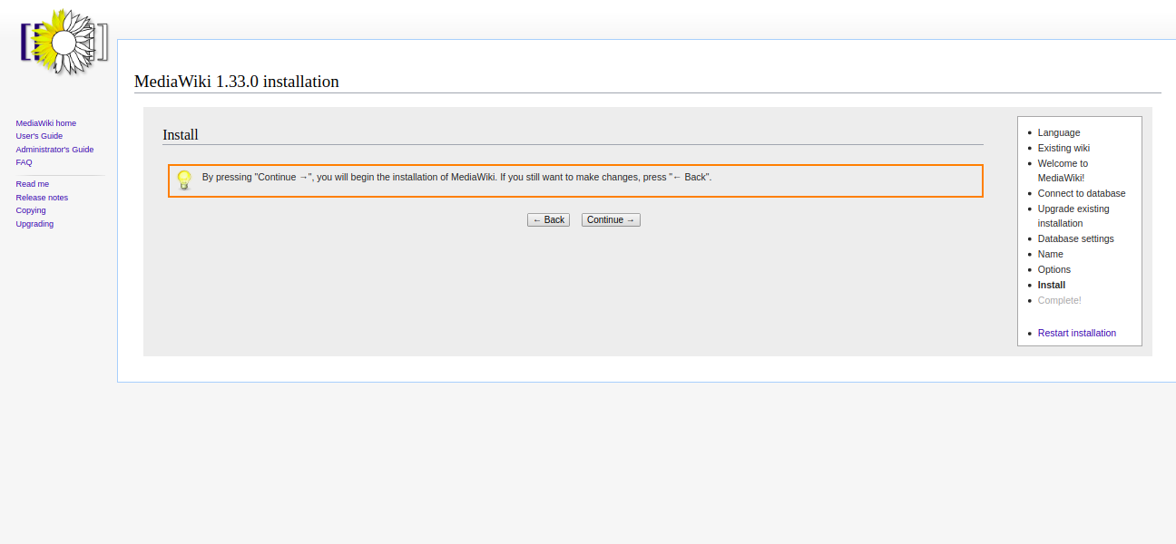 mediawiki-installation
