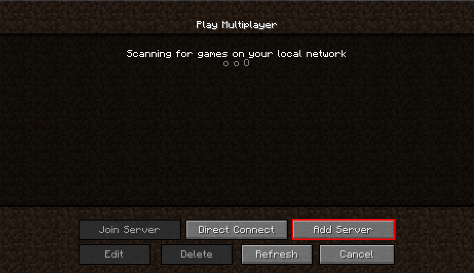 minecraft add server