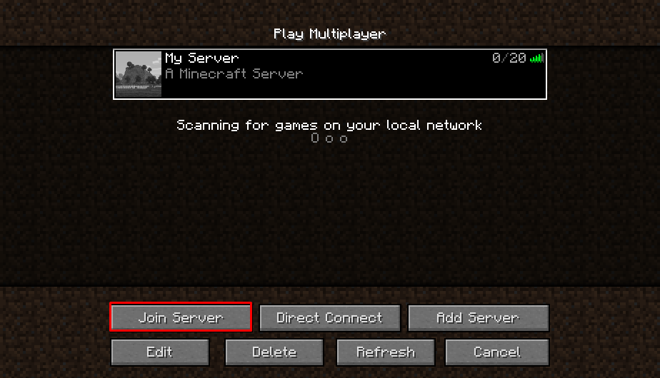 join server